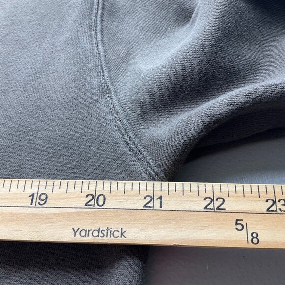 VTG Cowgirl Hardware Large Y2K Brown Sweatshirt Hoodie Embroidered Cross Roses - Picture 7 of 12